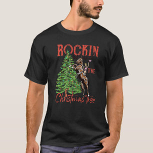 Cowgirl Horsing Rocking Around Christmas Tree West T-Shirt