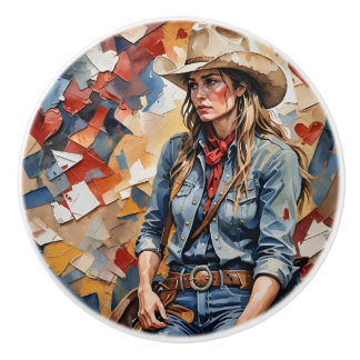 Cowgirl, "I Have Got This." Drawer Pull