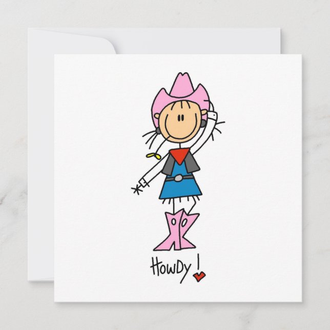 Cowgirl in Pink T-shirts and Gifts (Front)