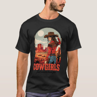Cowgirl In Red T-Shirt