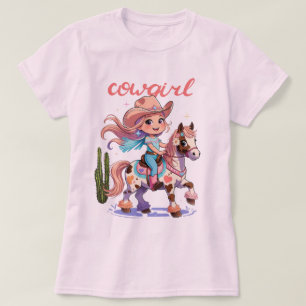 Cowgirl Joyride – Spotted Horse Western Adventure T-Shirt