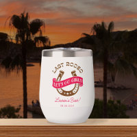 Cowgirl Last Rodeo Bachelorette Party Water Wine