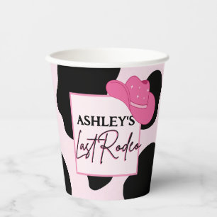 Cowgirl Last Rodeo Personalised Party Cups