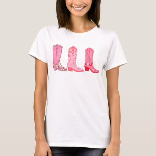 Cowgirl Linedance, Boot Cowboy Western  T-Shirt