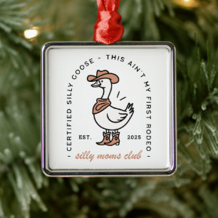 Cowgirl mum silly goose club country aesthetic metal tree decoration