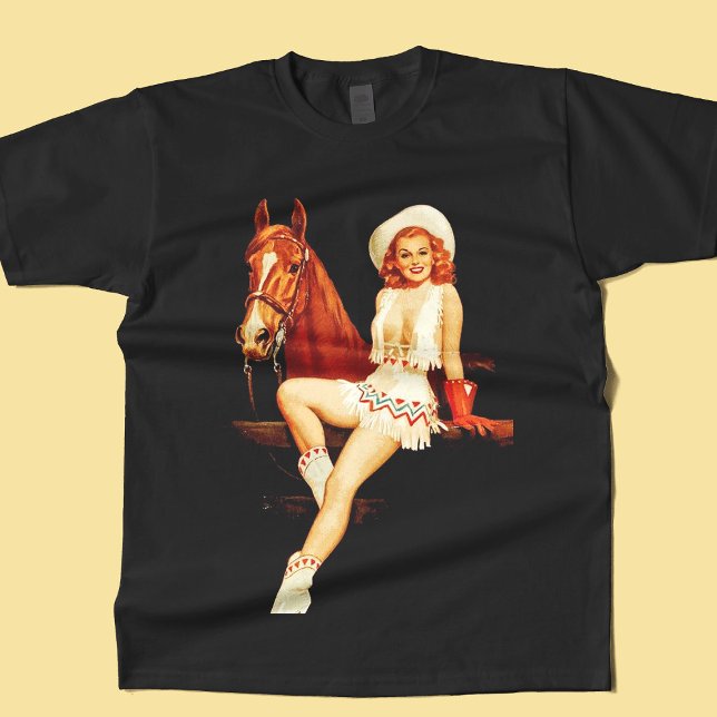 Cowgirl Pin-Up                                     T-Shirt (Creator Uploaded)