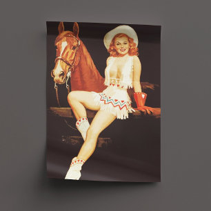 Cowgirl Pin-Up                                     Tissue Paper