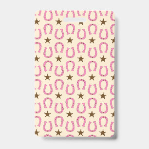 Cowgirl Pink Horseshoe Sheriff Star Country Texas ID Badge