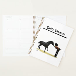Cowgirl Pinup With Horse Daily Planner