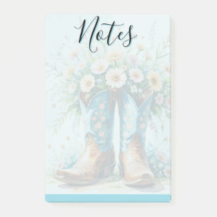 Cowgirl Post-It Notes 4" x 6" Stationery