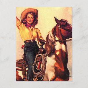 Cowgirl Postcard