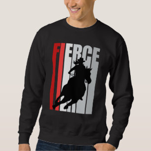 Cowgirl Purple Fierce Motivational Western Theme R Sweatshirt