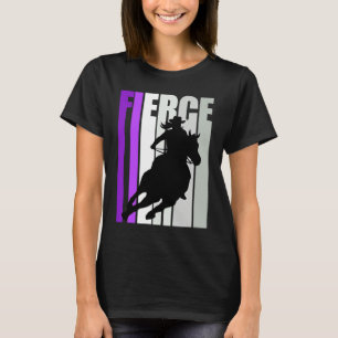 Cowgirl Purple Fierce Motivational Western Theme S T-Shirt