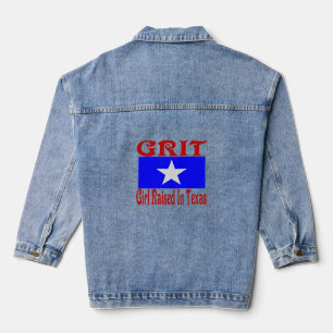 Cowgirl Raised In Texas Denim Jacket
