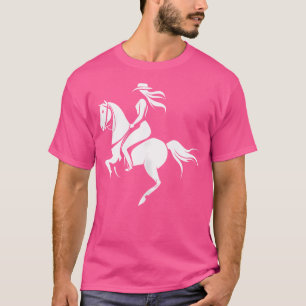 Cowgirl Riding Horse Horseback Riding Horse Lover T-Shirt