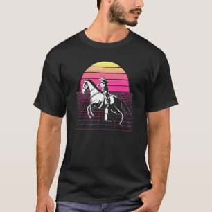 Cowgirl Rodeo 80s Retro Barrel Racing T-Shirt