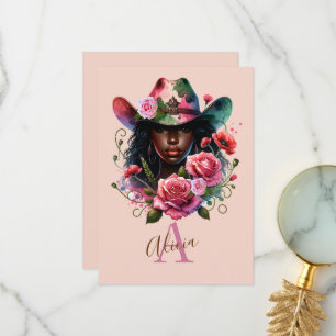 Cowgirl Rodeo Thank You Card