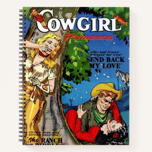 Cowgirl Romance The Betrayal Vintage Comics Notebook