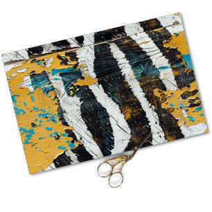 Cowgirl Rustic Western Country Wood Decoupage  Tissue Paper