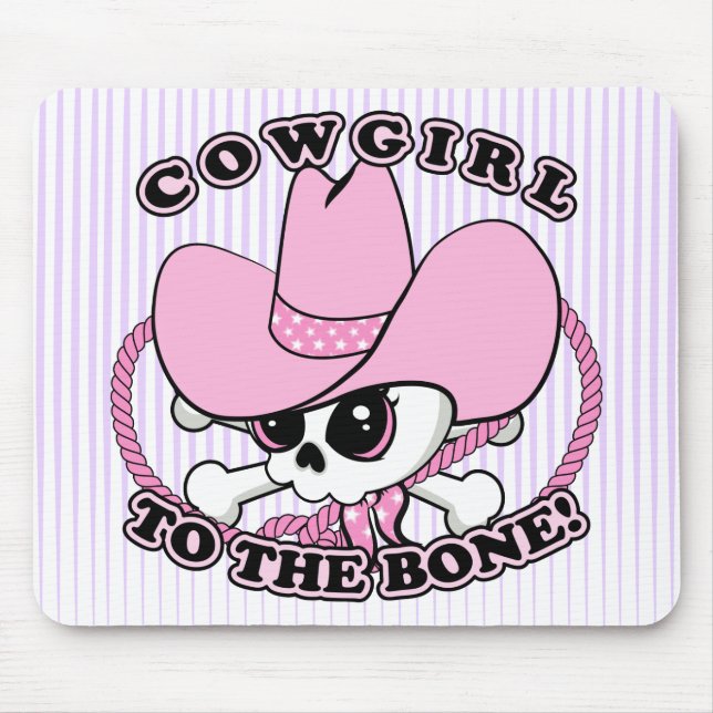 Cowgirl Skull Mouse Pad (Front)