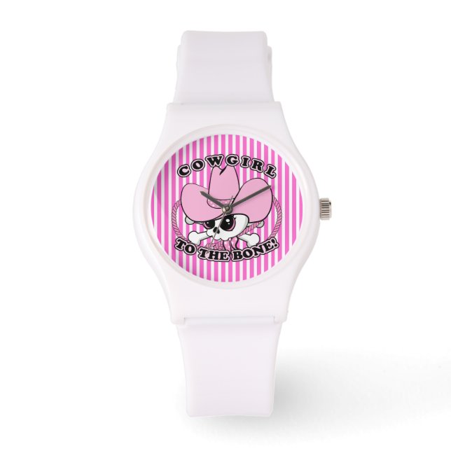 Cowgirl Skull Watch (Front)
