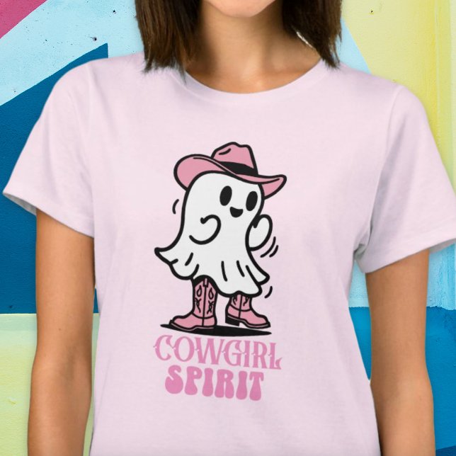 Cowgirl Spirit Halloween Cute Western Ghost Shirt (Cowgirl Spirit Halloween Cute Western Ghost Shir)
