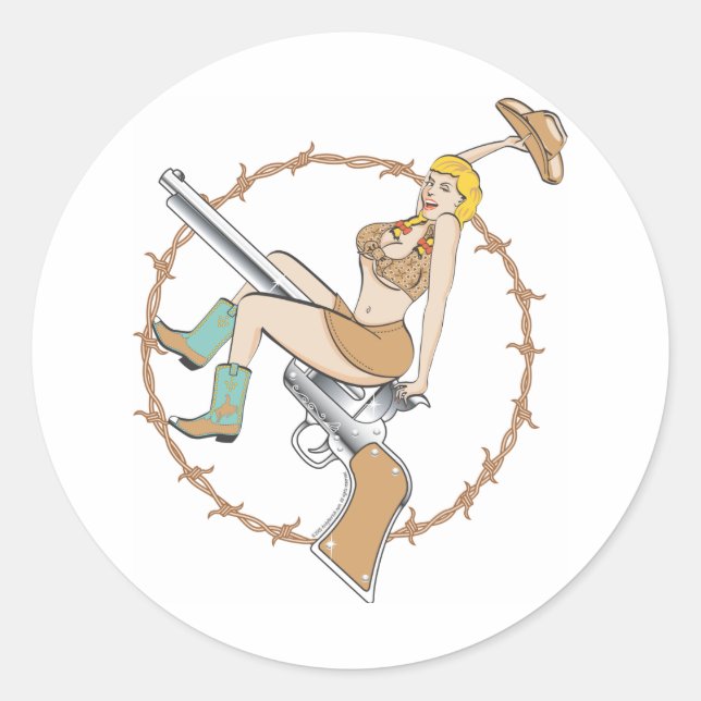 Cowgirl Sticker (Front)