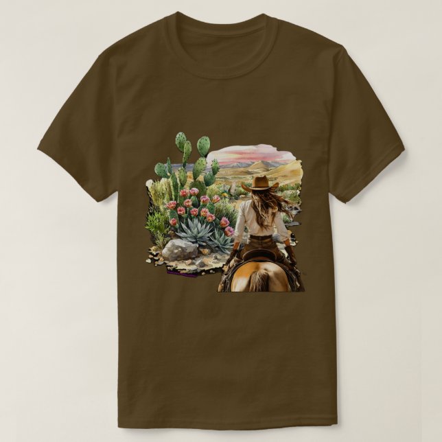 Cowgirl  T-Shirt (Design Front)