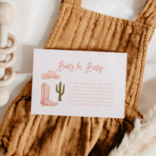 Cowgirl Theme Book Request  Enclosure Card