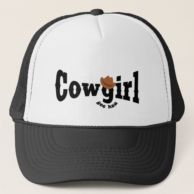Cowgirl Trucker Hat (Front)