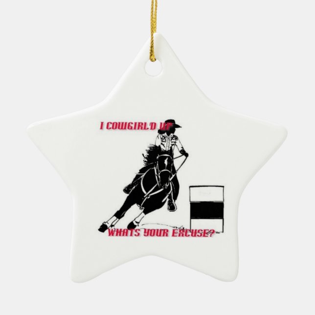 Cowgirl Up Ornament (Front)
