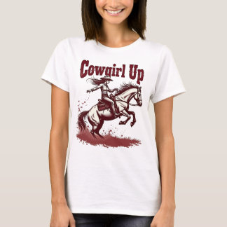 Cowgirl Up Tee – Western Rodeo Graphic Shirt