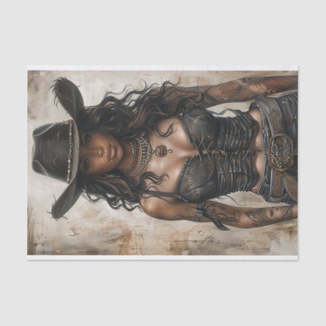 Cowgirl Vibes24 Tissue Paper (Front)