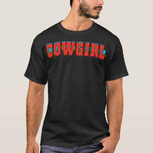 Cowgirl Vintage Typography Design T-Shirt