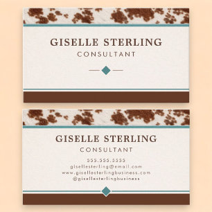Cowgirl Western Business Card