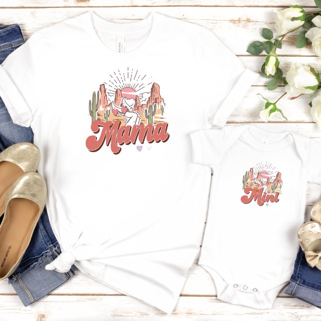 Cowgirl Western Mummy And Me Matching Birthday  T-Shirt (Creator Uploaded)