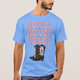 Cowgirl White Howdy Vintage Rodeo Western Country T-Shirt