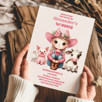 Cowgirl Wild West 1st Rodeo Ranch Birthday Party