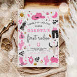 Cowgirl Wild West Rodeo Ranch Birthday Party Invitation<br><div class="desc">Cowgirl Wild West Rodeo Ranch Birthday Party Invitation
All designs are © PIXEL PERFECTION PARTY LTD</div>