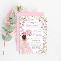 Cowgirl with Balloons Quinceañera Invitation