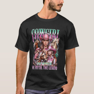 Cowgirls and Horses Design Country Life Western Gi T-Shirt