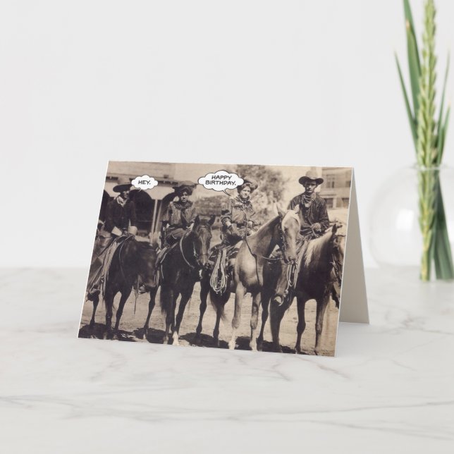Cowgirls Birthday Card (Front)