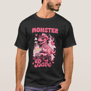 Cowgirls Dinosaur Monster Truck Howdy Rodeo Monste T-Shirt