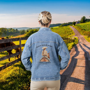 Cowgirl's Inspirational Jean Jacket