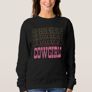 Cowgirls Pink Western Cowgirls Rodeo Sweatshirt