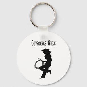 Cowgirls Rule Keychain