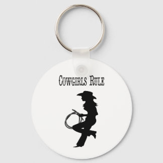 Cowgirls Rule Keychain