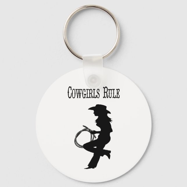 Cowgirls Rule Keychain (Front)