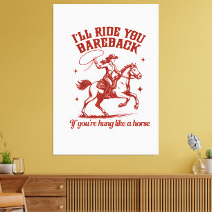 Cowgirls Western Wild West Canvas Print