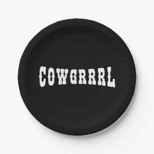 COWGRRRL PAPER PLATE